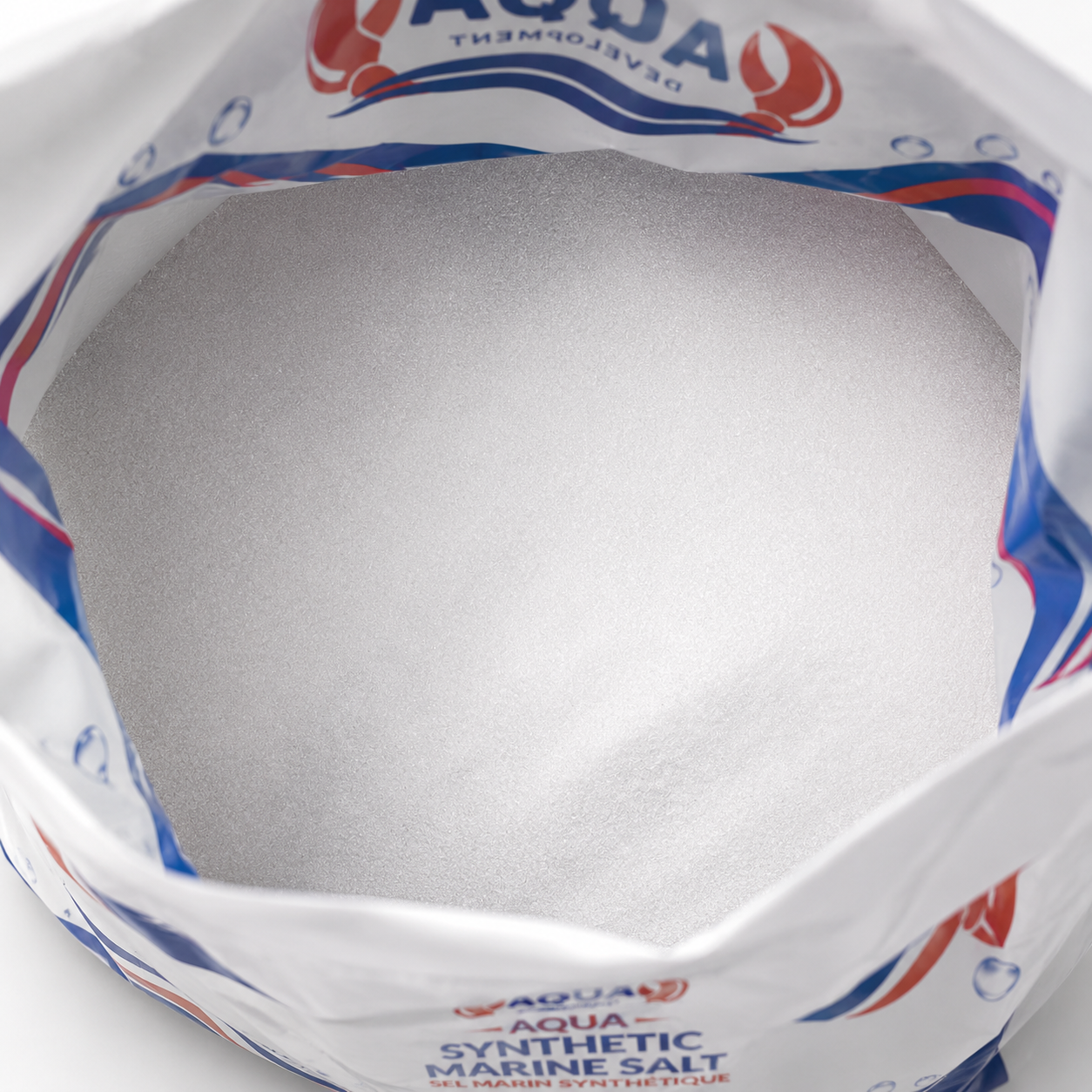 AQUA Sea Salt — Inside the Bag Sea salt in a mixer